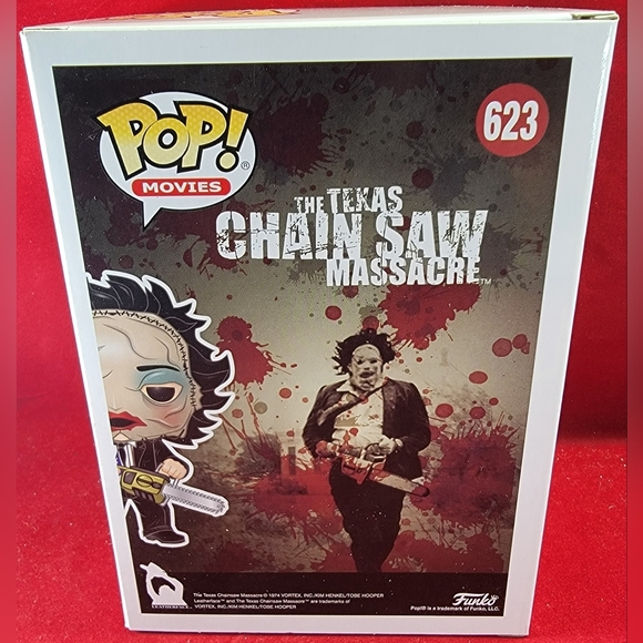 Leatherface (pretty woman mask)hot topic exclusive #623 (nib) with pop protector - Picture 7 of 7
